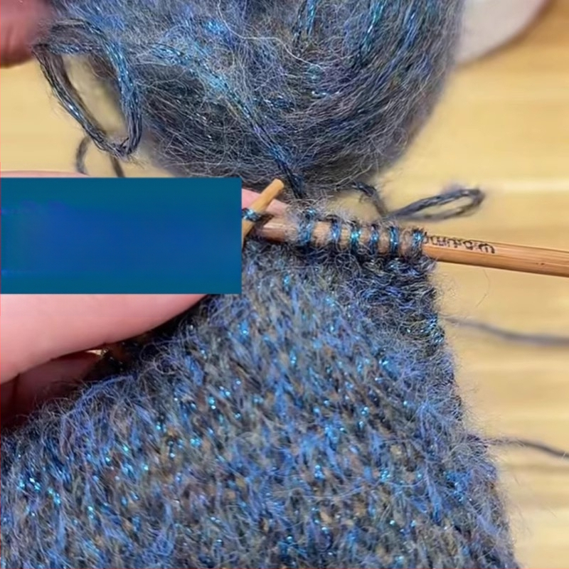 Μόχαϊρ νήμα – αεροστροφή, γραμμή Reunion, για χειροποίητο πλέξιμο, σπρέι μόχαϊρ, Blue Tears