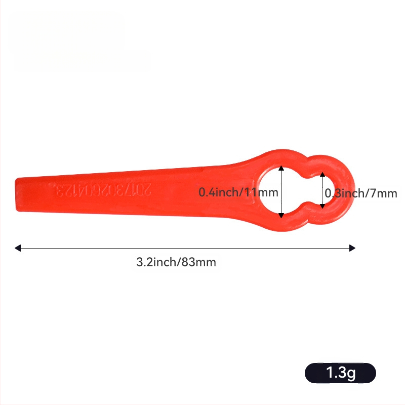 Πλαστική λεπίδα για χλοοκοπτικό - καθολικό ανταλλακτικό κοπής γκαζόν - Realistic (Μάρκα: Realistic; Εφαρμογή: χλοοκοπτικό; Προσαρμογή: Χωρίς)