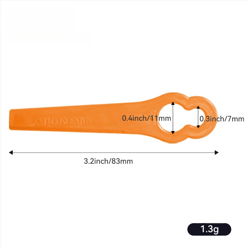 Πλαστική λεπίδα για χλοοκοπτικό - καθολικό ανταλλακτικό κοπής γκαζόν - Realistic (Μάρκα: Realistic; Εφαρμογή: χλοοκοπτικό; Προσαρμογή: Χωρίς)