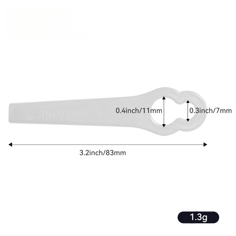 Πλαστική λεπίδα για χλοοκοπτικό - καθολικό ανταλλακτικό κοπής γκαζόν - Realistic (Μάρκα: Realistic; Εφαρμογή: χλοοκοπτικό; Προσαρμογή: Χωρίς)