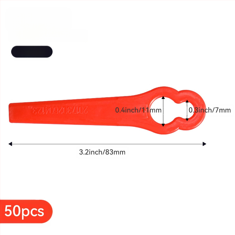 Πλαστική λεπίδα για χλοοκοπτικό - καθολικό ανταλλακτικό κοπής γκαζόν - Realistic (Μάρκα: Realistic; Εφαρμογή: χλοοκοπτικό; Προσαρμογή: Χωρίς)