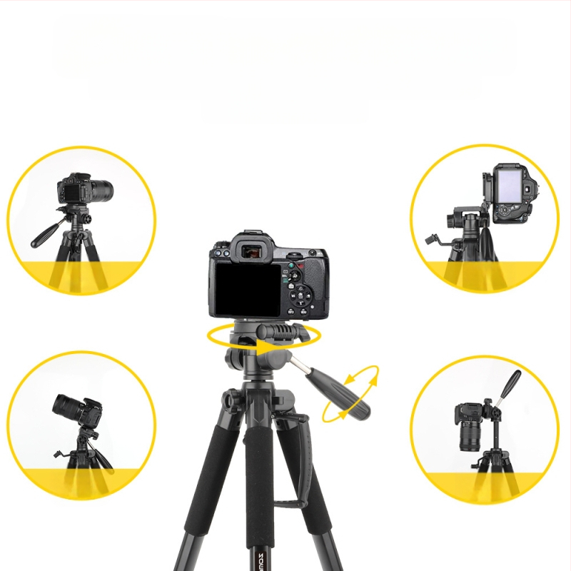 Zomei Q188 statīvs ar 3 asu galvu, alumīnija sakausējums, slodze 5 kg, ātrās atbrīvošanas plāksne