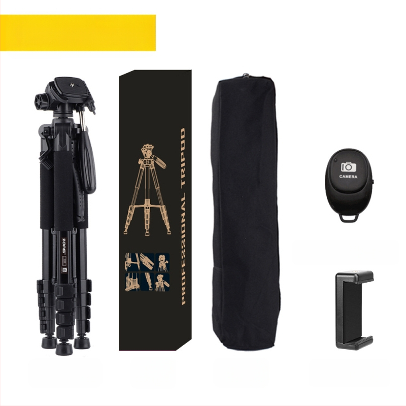 Zomei Q188 statīvs ar 3 asu galvu, alumīnija sakausējums, slodze 5 kg, ātrās atbrīvošanas plāksne