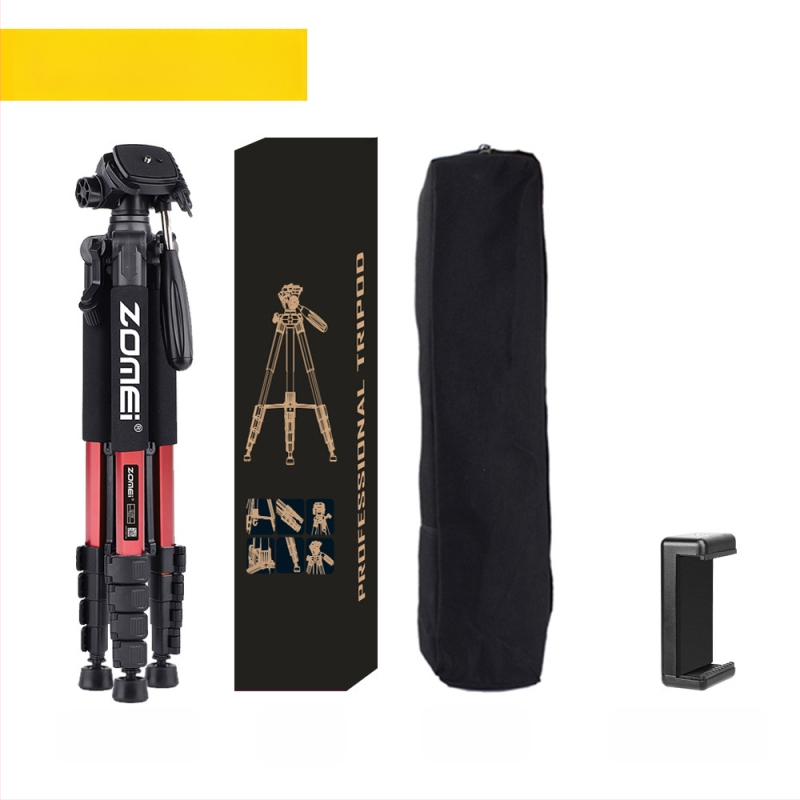 Zomei Q188 statīvs ar 3 asu galvu, alumīnija sakausējums, slodze 5 kg, ātrās atbrīvošanas plāksne