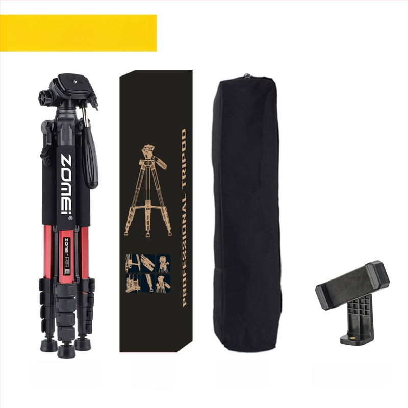 Zomei Q188 statīvs ar 3 asu galvu, alumīnija sakausējums, slodze 5 kg, ātrās atbrīvošanas plāksne