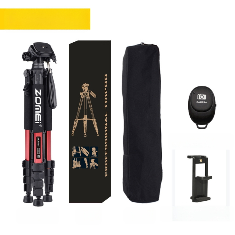 Zomei Q188 statīvs ar 3 asu galvu, alumīnija sakausējums, slodze 5 kg, ātrās atbrīvošanas plāksne