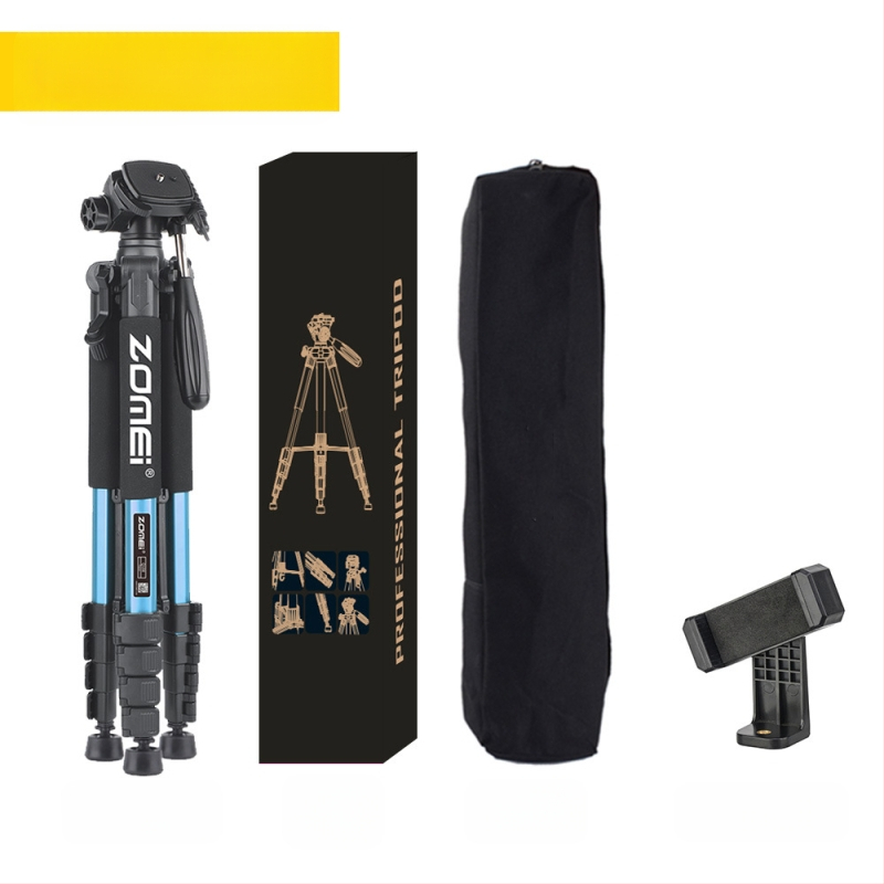 Zomei Q188 statīvs ar 3 asu galvu, alumīnija sakausējums, slodze 5 kg, ātrās atbrīvošanas plāksne