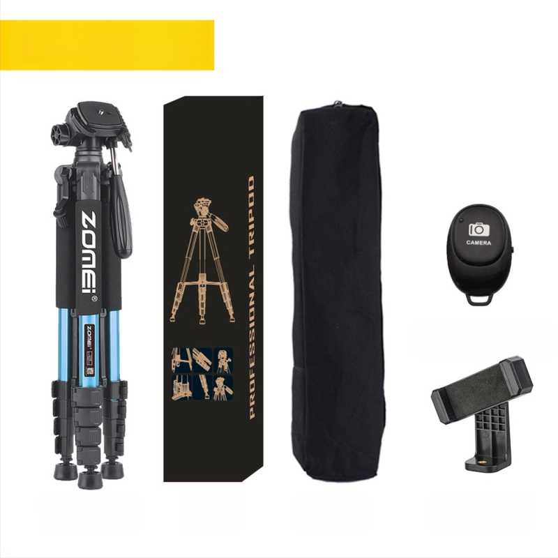 Zomei Q188 statīvs ar 3 asu galvu, alumīnija sakausējums, slodze 5 kg, ātrās atbrīvošanas plāksne