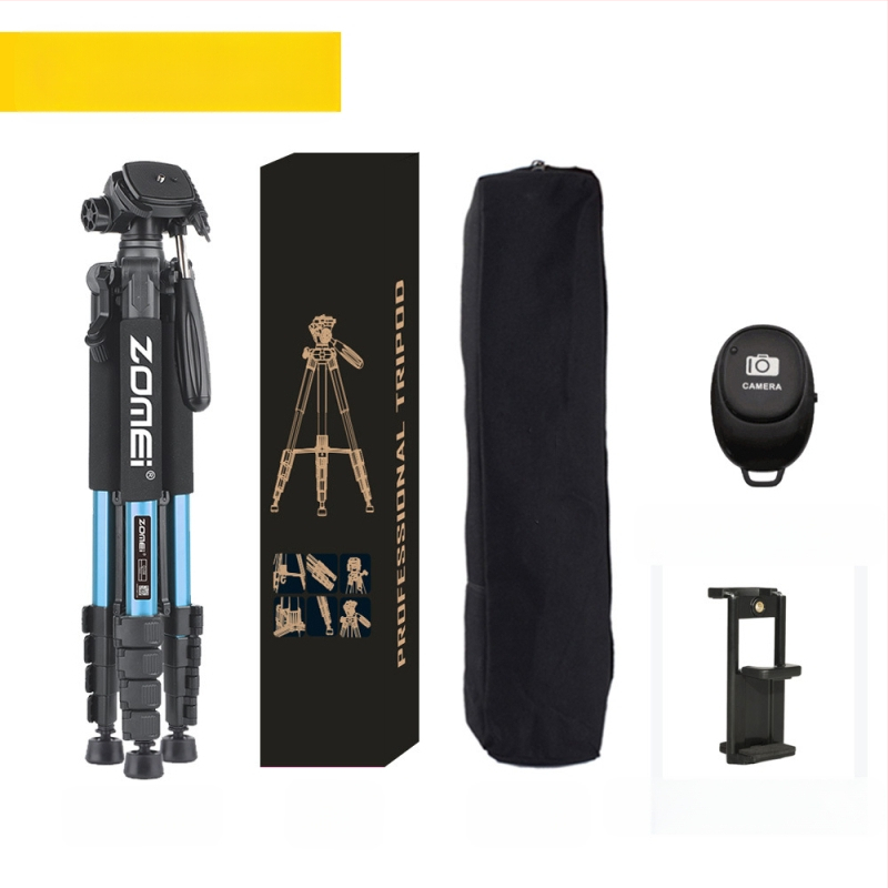 Zomei Q188 statīvs ar 3 asu galvu, alumīnija sakausējums, slodze 5 kg, ātrās atbrīvošanas plāksne