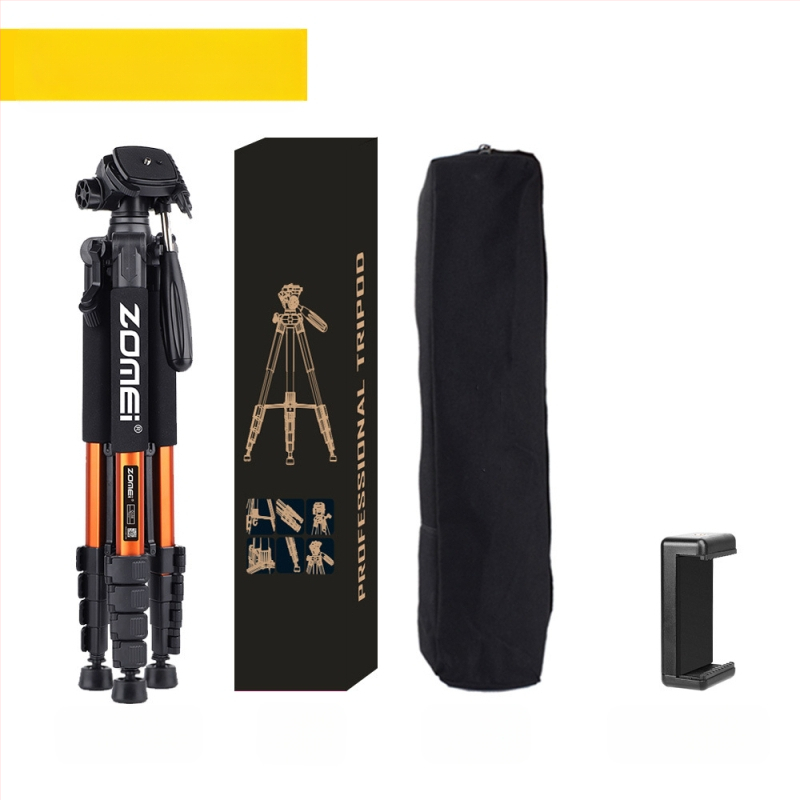 Zomei Q188 statīvs ar 3 asu galvu, alumīnija sakausējums, slodze 5 kg, ātrās atbrīvošanas plāksne