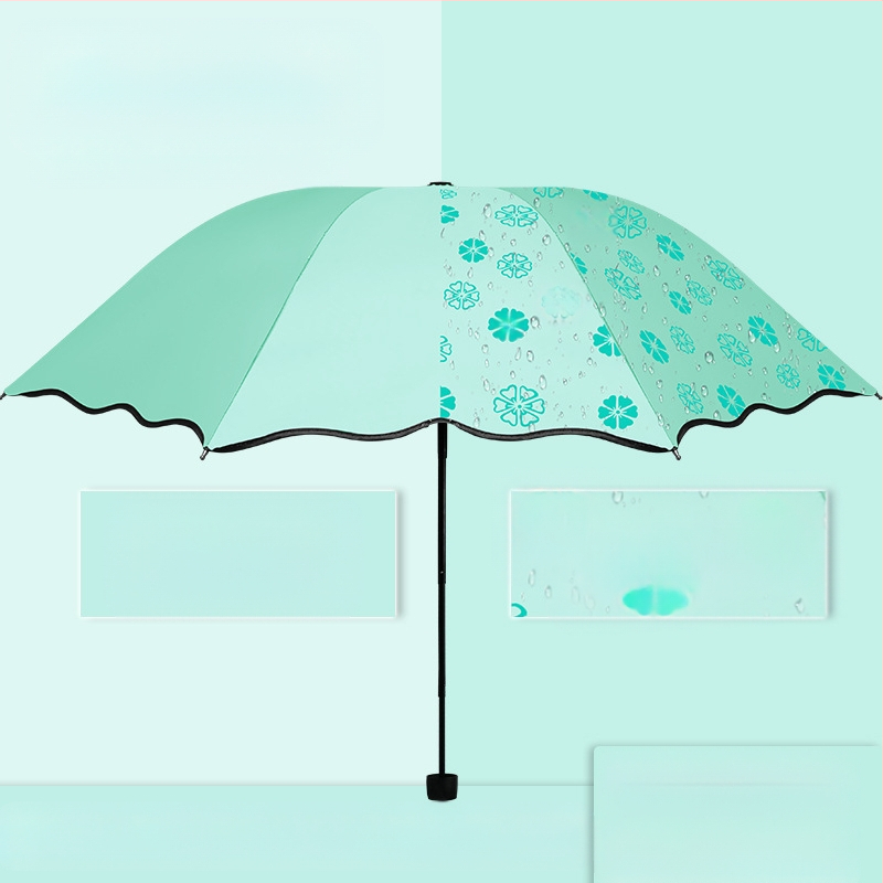 Γυναικεία διπλής χρήσης αναδιπλούμενη ομπρέλα για ήλιο και βροχή, χειροκίνητο άνοιγμα/κλείσιμο, UPF 50+, 8 ατσάλινα ραβδιά, βάρος 320 g