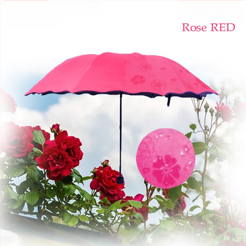 Γυναικεία διπλής χρήσης αναδιπλούμενη ομπρέλα για ήλιο και βροχή, χειροκίνητο άνοιγμα/κλείσιμο, UPF 50+, 8 ατσάλινα ραβδιά, βάρος 320 g