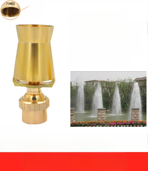 Fontano purkštukas, visiškai vario konstrukcija su 304 nerūdijančio plieno, universaliai reguliuojamas, ledų bokšto/medžio dizainas kraštovaizdžio tvenkiniams