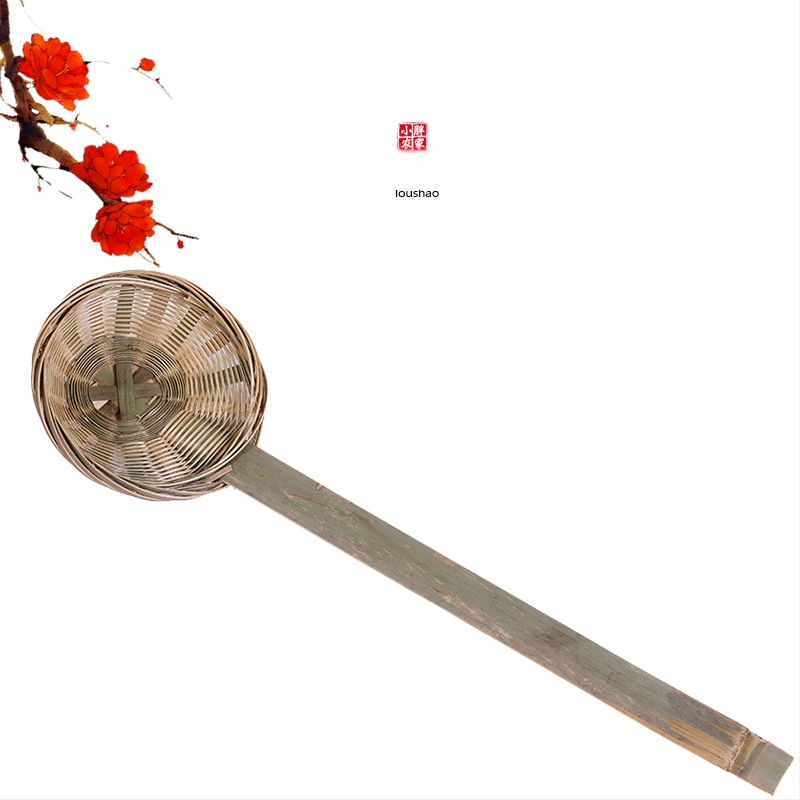 Rankų darbo bambuko virtuvės sietelis su makaronų krepšeliu ir ryžių miltų šaukšteliu – Kilmė: Chaozhou, Kategorija: Virtuvės šaukštas