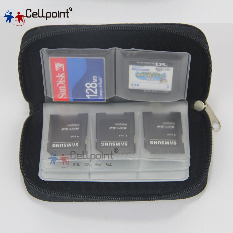 Manyfunkcinis atminties kortelių organizatorius su 22 skyriais – PVC, Cellpoint serija, 22 skyriai, plėtra ir saugojimas