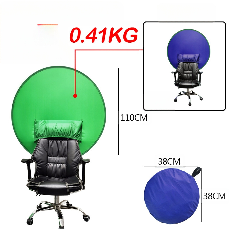 Еластично сгъващо се фоново платно за хромакей, полиестер, множество размери, подходящо за ID снимка, възможност за печат на лого