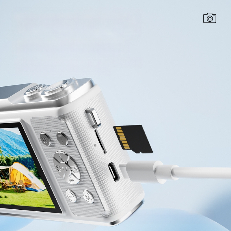 CCD ψηφιακή κάμερα – μαθητής αρχικού επιπέδου, φορητή κάμερα για ταξίδια, πλήρως αυτόματη, 50 MP, 16x οπτικό ζουμ, 16 GB εσωτερική μνήμη, USB 2.0