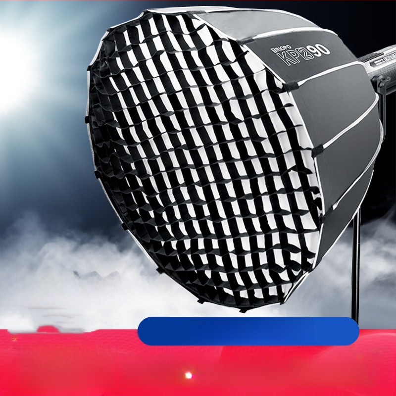 Софтбокс за осветление, октагонален, преносим с мрежеста решетка за студийна фотография