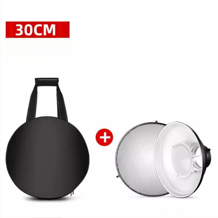 Cap radar fotografic cu grilă honeycomb pentru lumină difuză, construcție metalică, potrivit pentru portret și natură statică, încărcare maximă 2-5 kg, greutate 1 kg