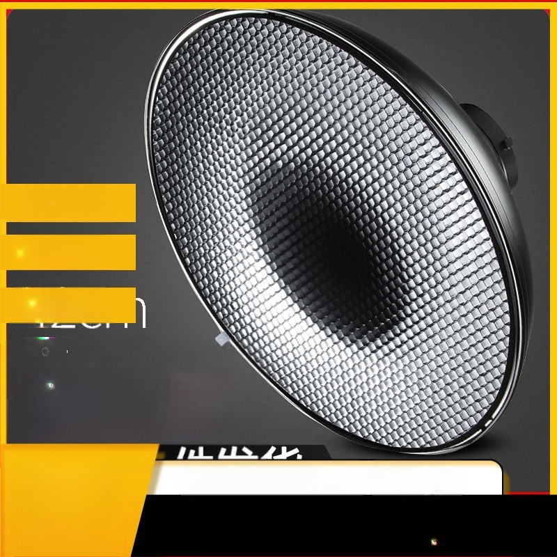 Cap radar fotografic cu grilă honeycomb pentru lumină difuză, construcție metalică, potrivit pentru portret și natură statică, încărcare maximă 2-5 kg, greutate 1 kg