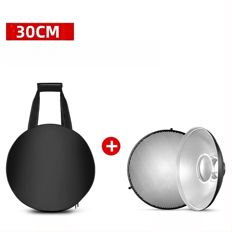 Cap radar fotografic cu grilă honeycomb pentru lumină difuză, construcție metalică, potrivit pentru portret și natură statică, încărcare maximă 2-5 kg, greutate 1 kg