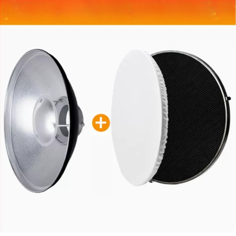 Cap radar fotografic cu grilă honeycomb pentru lumină difuză, construcție metalică, potrivit pentru portret și natură statică, încărcare maximă 2-5 kg, greutate 1 kg