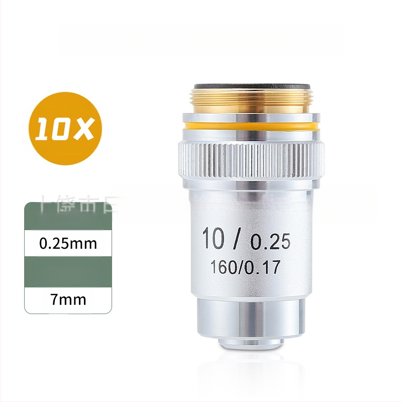 NISHAI αχρωματικός αντικειμενικός φακός μικροσκοπίου — σετ 4x/10x/20x/40x/60x; εφαρμογές: βιολογία, χημεία, έρευνα