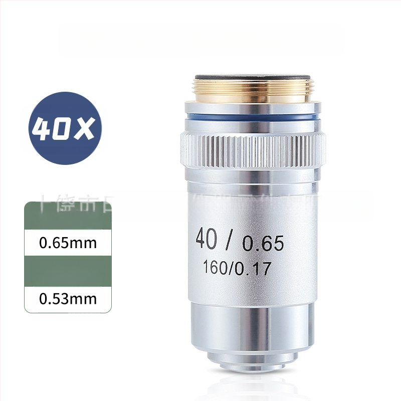 NISHAI αχρωματικός αντικειμενικός φακός μικροσκοπίου — σετ 4x/10x/20x/40x/60x; εφαρμογές: βιολογία, χημεία, έρευνα