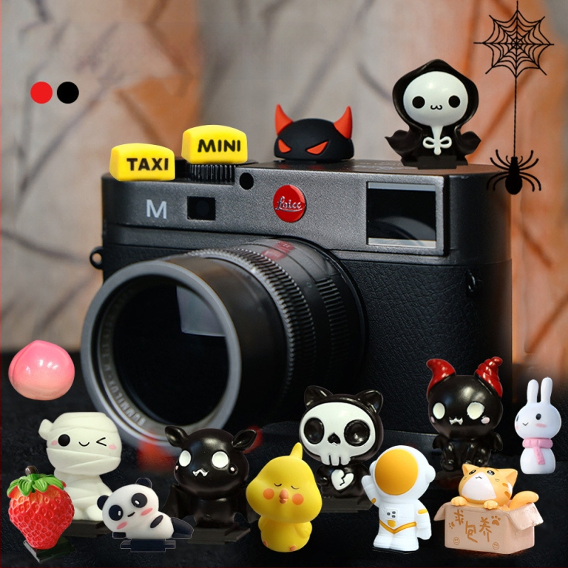 Κάλυμμα σιλικόνης για το hot shoe της κάμερας — καθολικός καρτούν σχεδιασμός με δαιμονικά κέρατα, εύκολη εγκατάσταση, συμβατό με DSLR και mirrorless κάμερες