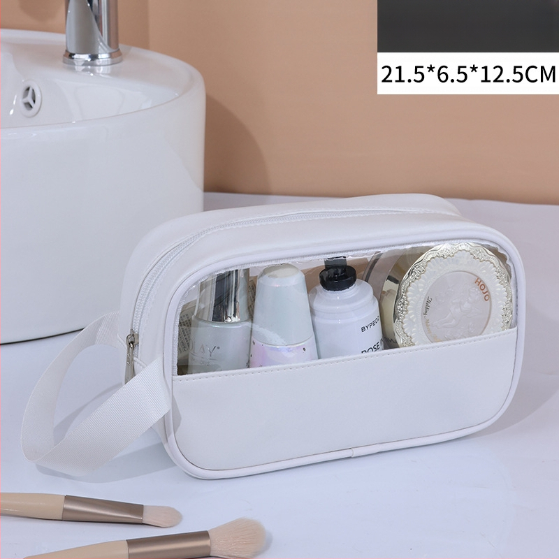 Geantă de toaletă din PVC, patchwork, impermeabilă, stil coreean, pentru călătorii