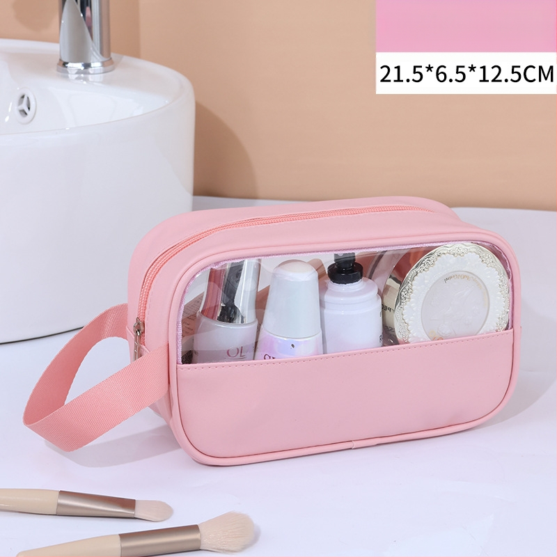 Geantă de toaletă din PVC, patchwork, impermeabilă, stil coreean, pentru călătorii