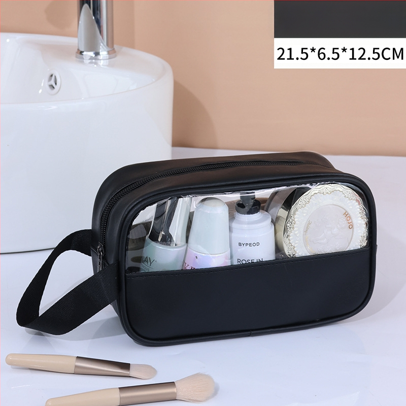 Geantă de toaletă din PVC, patchwork, impermeabilă, stil coreean, pentru călătorii