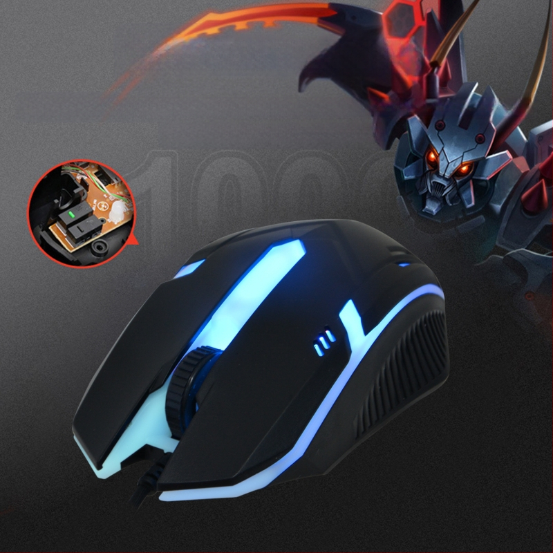 Оптичен мишка X7, USB, жичен, 1600dpi, метална конструкция, 3/4/6 бутона