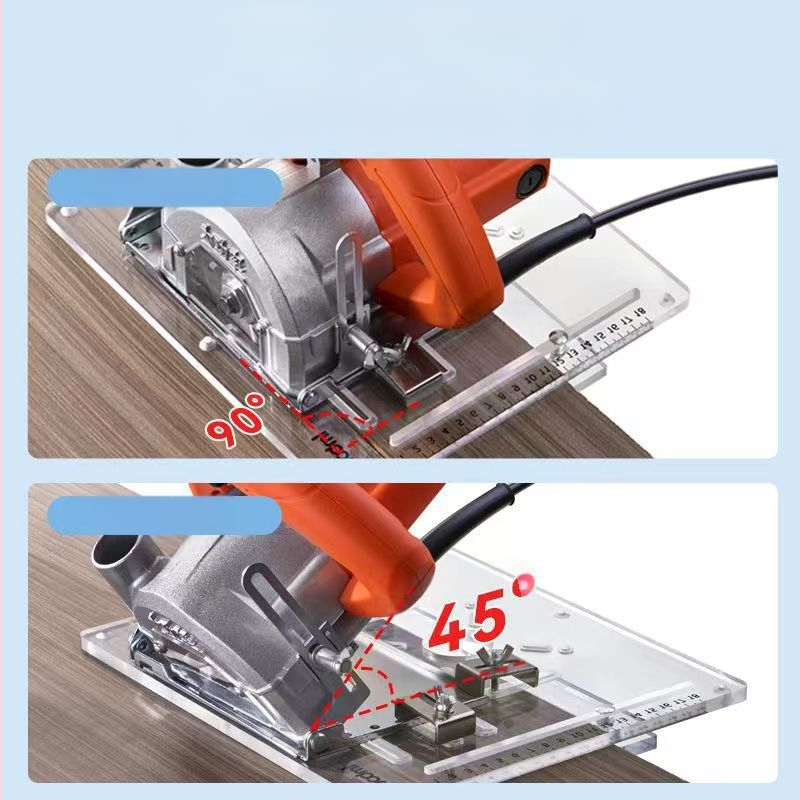 Akrilna donja ploča za stroj za rezanje drveta s prilagođenom pozicionacijskom potporom za drvo i kamen