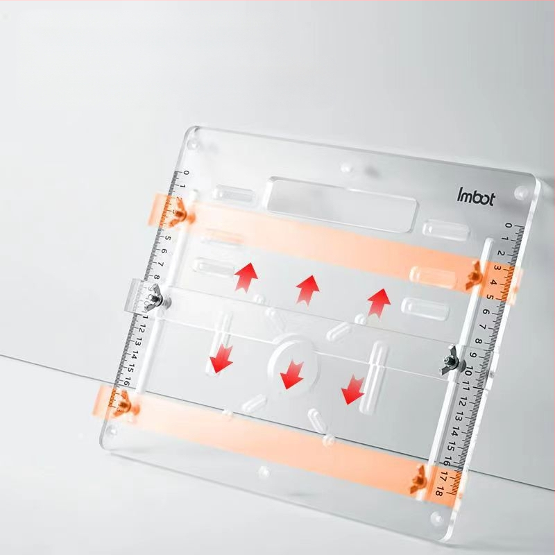 Akrilna donja ploča za stroj za rezanje drveta s prilagođenom pozicionacijskom potporom za drvo i kamen