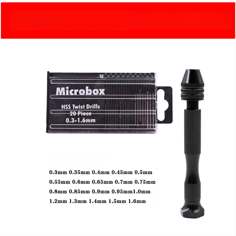 Xinsentuo Σετ εργαλείων χειροκίνητου τρυπανιού για μοντέλα DIY — Αλουμινού κράμα, 150 τεμάχια, για πλαστικό/ξύλο/ακρυλικό