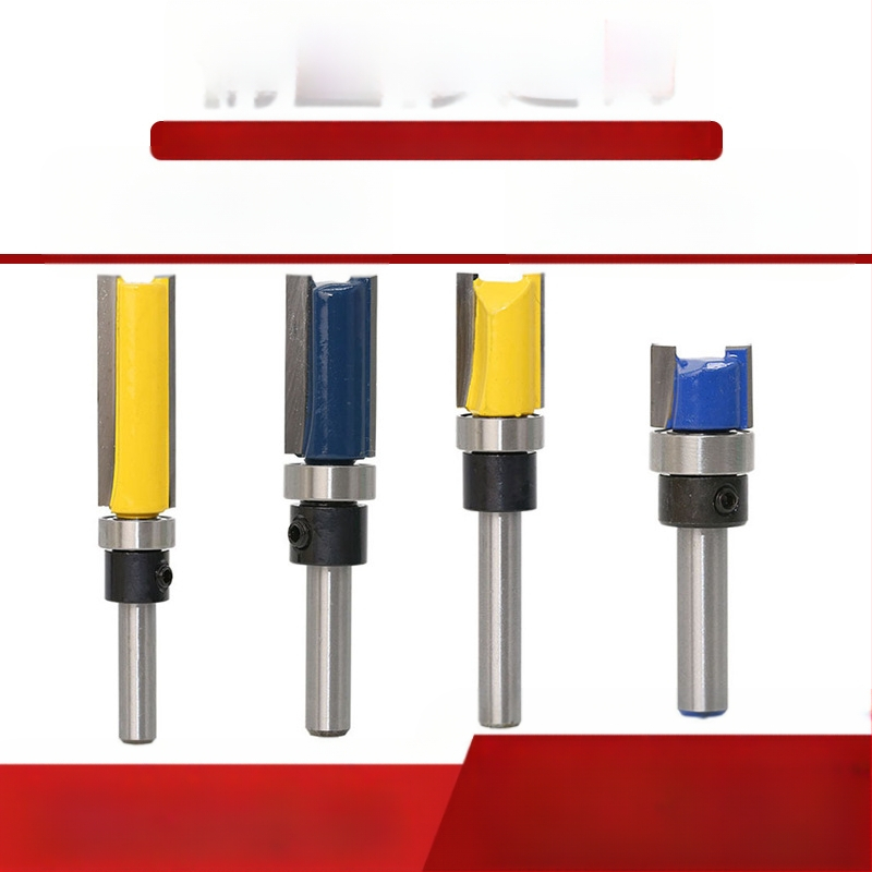 Κεφαλή κοπής ξύλου με ρουλεμάν, άξονας 6.35 mm, ευθεία/αντιγραφική φρέζα για φρεζαριστικές μηχανές