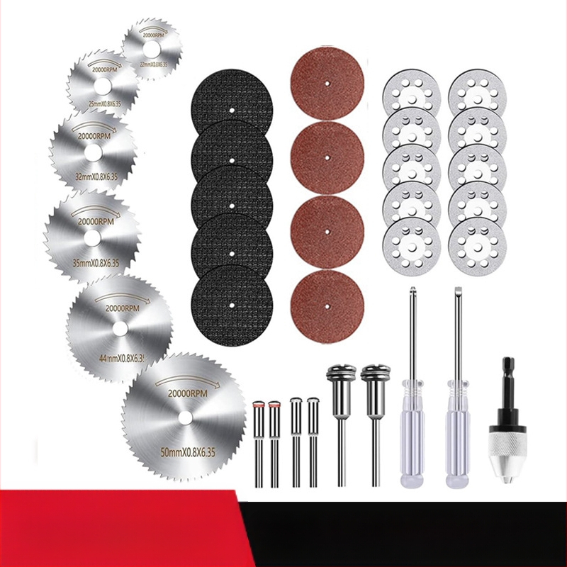 WELIBA Комплект дискове за рязане — диамантени и смолени дискове със стомана с висока скорост за дърво, метал и нефрит; максимална скорост на рязане 20000
