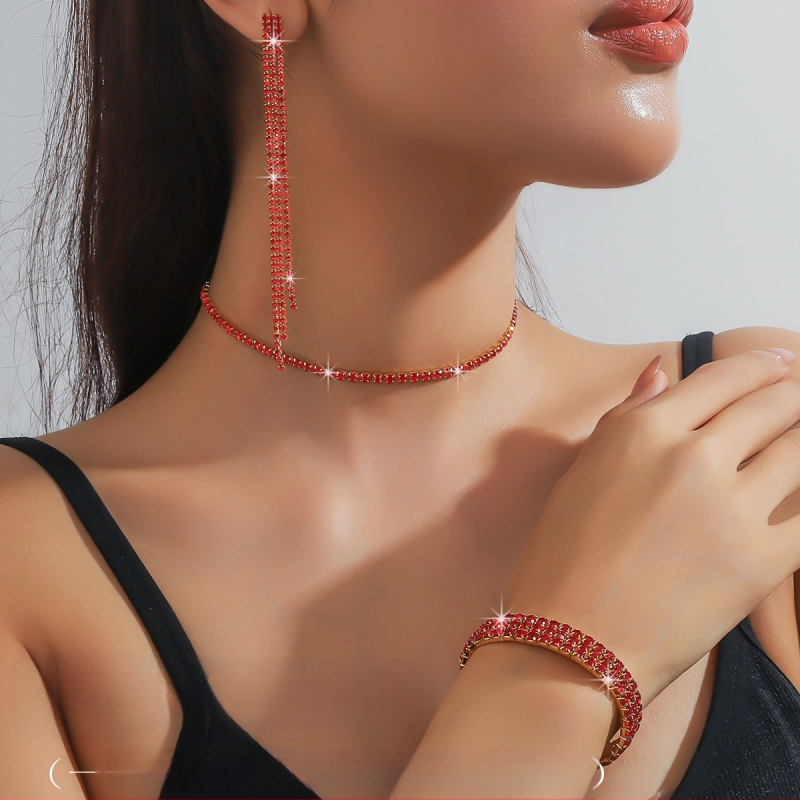 Κολιέ με κρυστάλλους, μενταγιόν από τιτάνιο ατσάλι, πολύστρωτος γεωμετρικός σχεδιασμός για γυναίκες