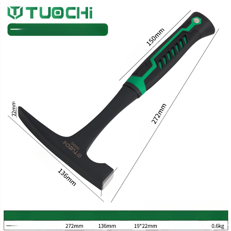 Geoloģijas izpētes āmurs – daudzfunkcionāls, ar asu plakanu galvu, piemērots kalnu kāpšanai un ieguvei