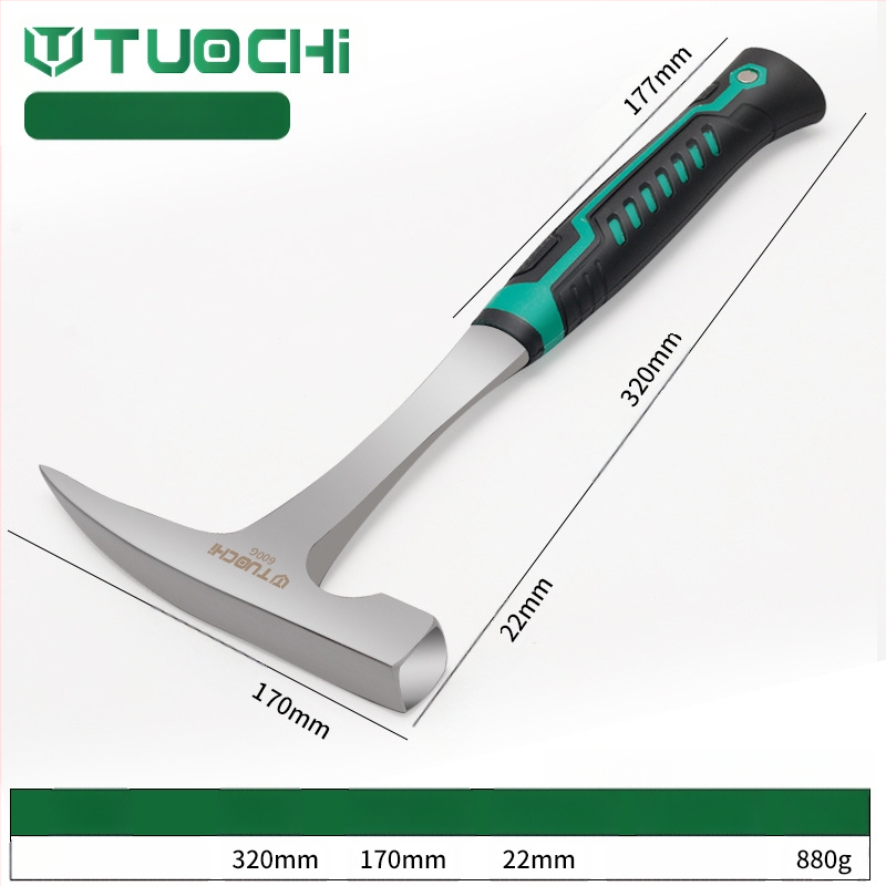 Geoloģijas izpētes āmurs – daudzfunkcionāls, ar asu plakanu galvu, piemērots kalnu kāpšanai un ieguvei