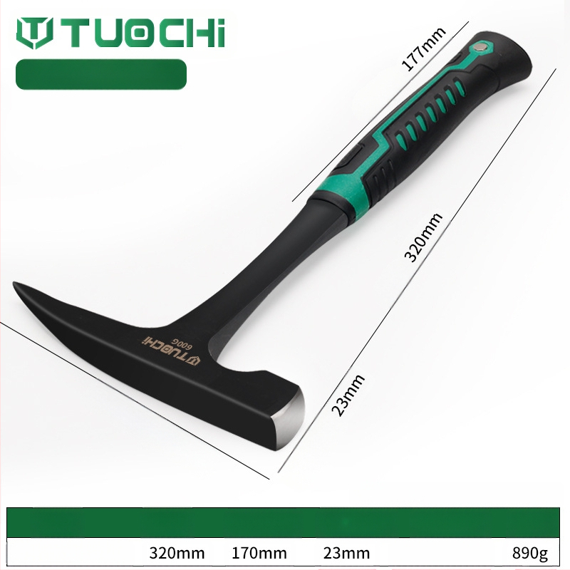 Geoloģijas izpētes āmurs – daudzfunkcionāls, ar asu plakanu galvu, piemērots kalnu kāpšanai un ieguvei