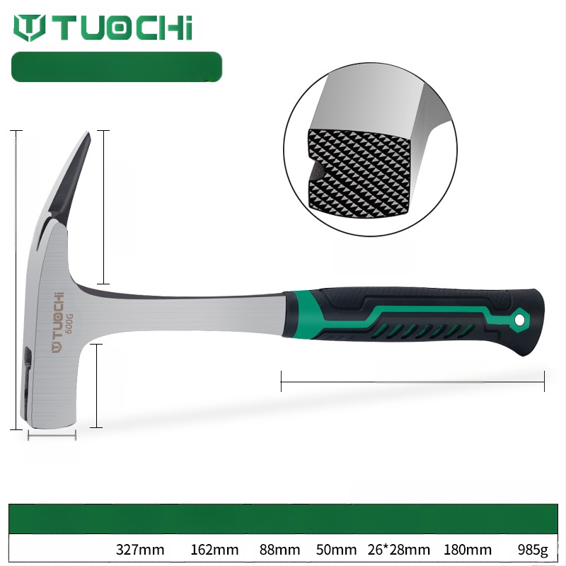 Geoloģijas izpētes āmurs – daudzfunkcionāls, ar asu plakanu galvu, piemērots kalnu kāpšanai un ieguvei