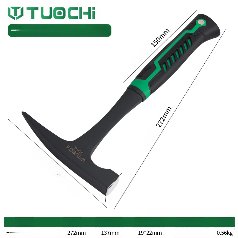 Geoloģijas izpētes āmurs – daudzfunkcionāls, ar asu plakanu galvu, piemērots kalnu kāpšanai un ieguvei