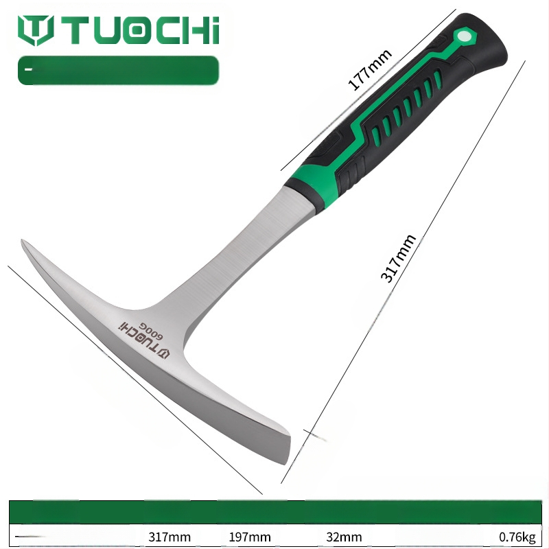 Geoloģijas izpētes āmurs – daudzfunkcionāls, ar asu plakanu galvu, piemērots kalnu kāpšanai un ieguvei