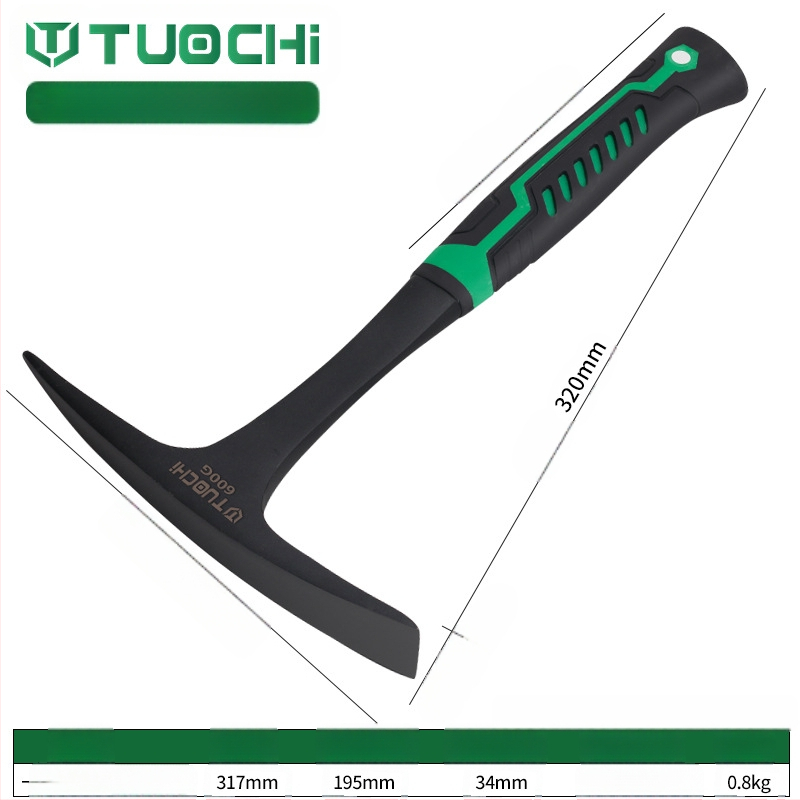 Geoloģijas izpētes āmurs – daudzfunkcionāls, ar asu plakanu galvu, piemērots kalnu kāpšanai un ieguvei