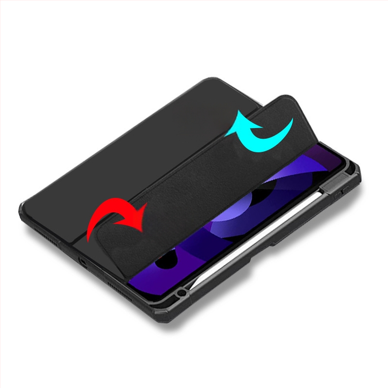 iPad Pro 2024 aizsarg vāciņš ar zīmoga nodalījumu, mākslīgā āda, flip dizains, izturīgs pret kritieniem, saderīgs ar Apple iPad Pro 2024