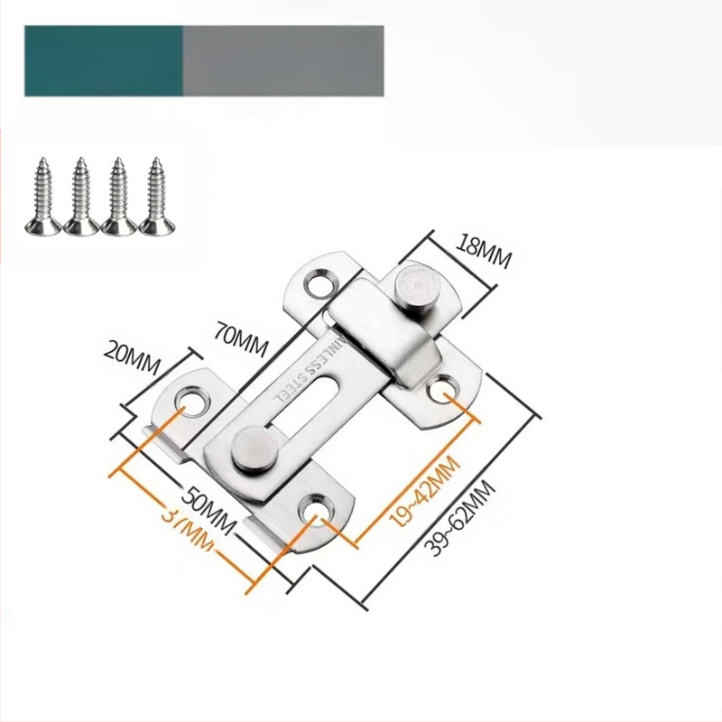Ανοξείδωτο bolt για πόρτα με κλειδαριά τύπου Η, εξάρτημα πόρτας, φινίρισμα βαφής με ψεκασμό, μάρκα Meishijia