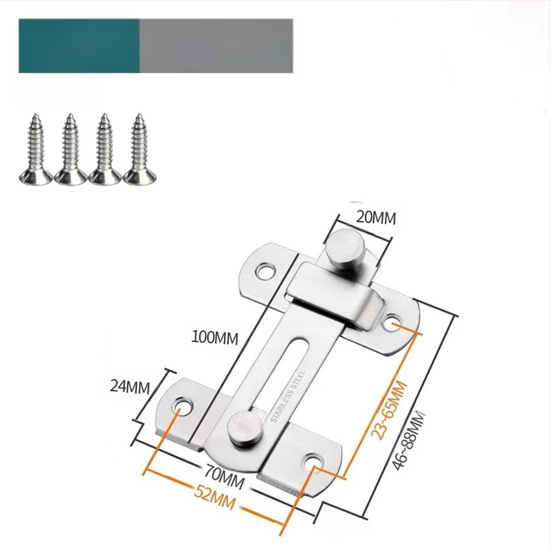 Ανοξείδωτο bolt για πόρτα με κλειδαριά τύπου Η, εξάρτημα πόρτας, φινίρισμα βαφής με ψεκασμό, μάρκα Meishijia