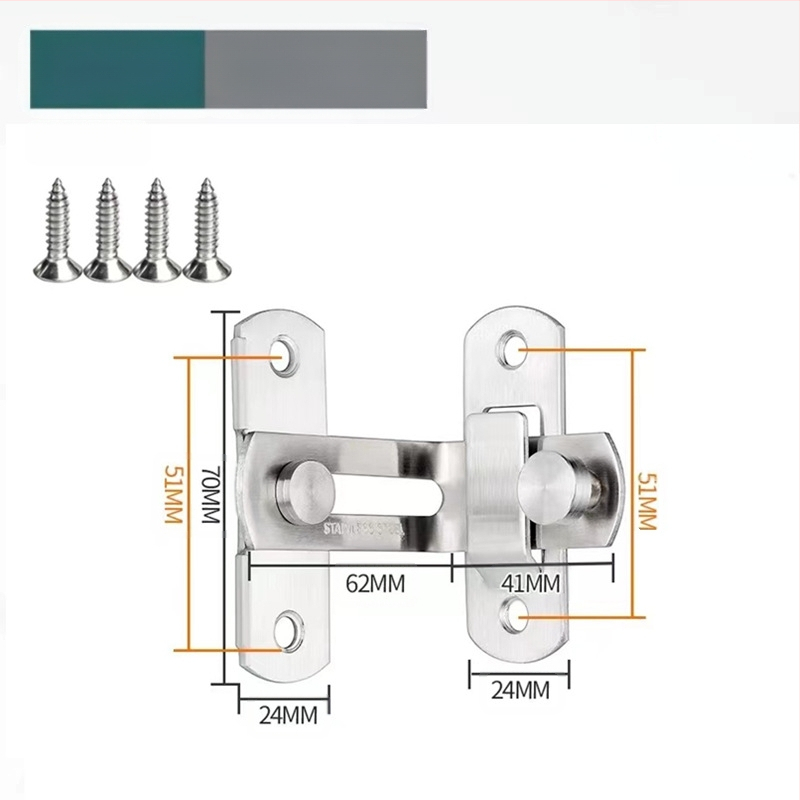 Ανοξείδωτο bolt για πόρτα με κλειδαριά τύπου Η, εξάρτημα πόρτας, φινίρισμα βαφής με ψεκασμό, μάρκα Meishijia